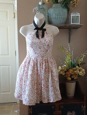 Rodarte for Target 2009 Collab Floral Lace Halter Dress Size 5